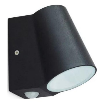 LED Ulkovalo anturilla BUNOL LED/6W/230V IP44 musta