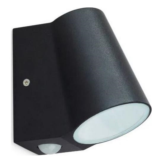 LED Ulkovalo anturilla BUNOL LED/6W/230V IP44 musta
