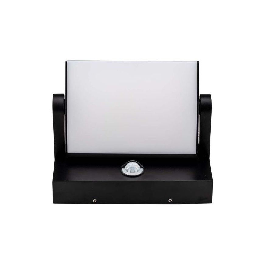 LED Ulkovalo anturilla LED/17W/230V 4000K IP65 musta