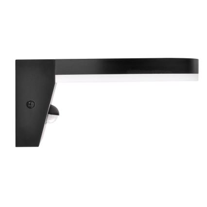 LED Ulkovalo anturilla TESA LED/10W/230V IP54 musta