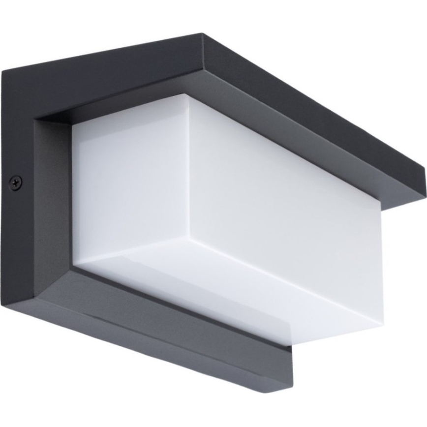 LED-ulkoseinävalaisin kanssa polttimo hämäräanturilla NEELY 1xE27/9W/230V IP54 antrasiitti