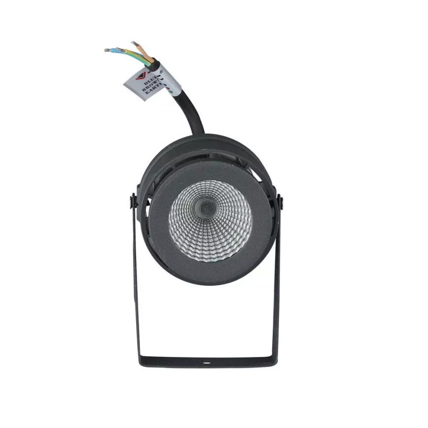LED-ulkovalo LED/12W/100-240V IP65 harmaa - vihreä valo
