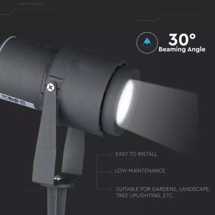 LED-ulkovalo LED/12W/100-240V IP65 harmaa - vihreä valo
