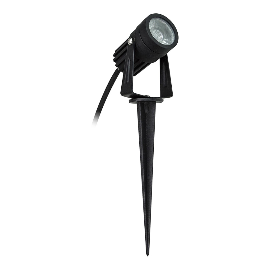 LED-ulkovalo LED/3W/230V 4000K IP67 musta