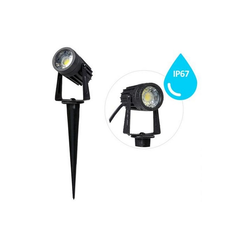 LED-ulkovalo LED/3W/230V 4000K IP67 musta