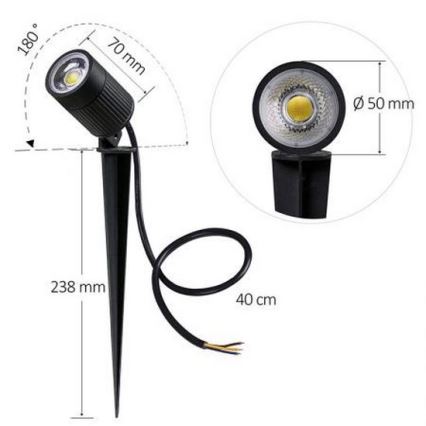 LED-ulkovalo LED/7W/85-264V IP67