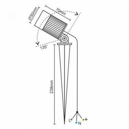 LED-ulkovalo LED/7W/85-264V IP67