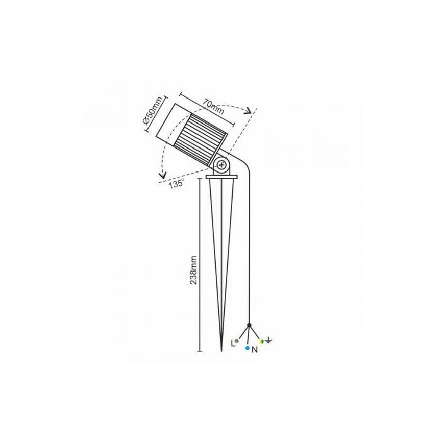 LED-ulkovalo LED/7W/85-264V IP67