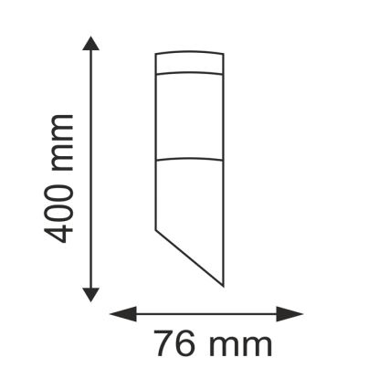 LED-ulkovalo LIVIA 1xE27/7W/230V 4000K IP44