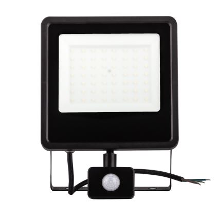 LED-ulkovalonheitin anturilla LED/100W/230V 4000K IP65 musta