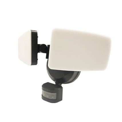 LED-ulkovalonheitin anturilla LED/24W/230V 3000/4000/6000K IP54 musta