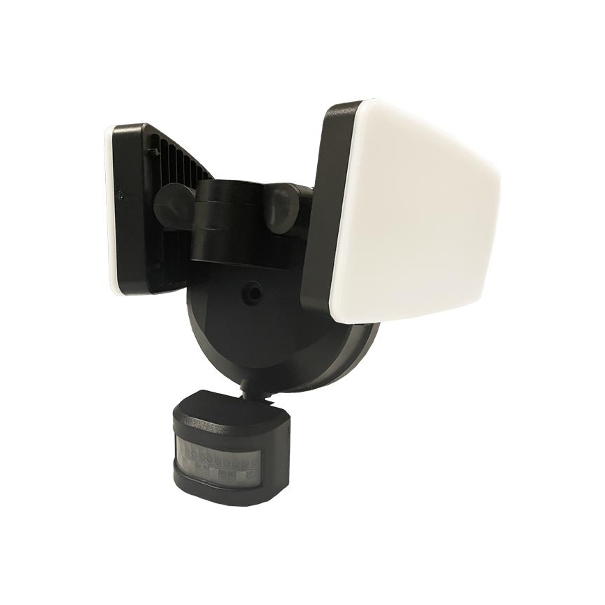 LED-ulkovalonheitin anturilla LED/24W/230V 3000/4000/6000K IP54 musta