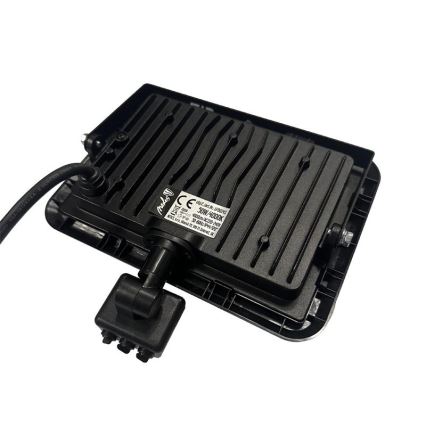 LED-ulkovalonheitin anturilla LED/50W/230V 4000K IP44 musta