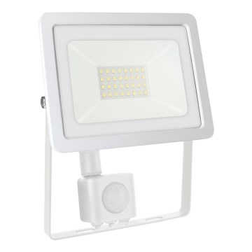 LED-ulkovalonheitin anturilla NOCTIS LUX 2 LED/30W/230V 4000K IP44 valkoinen