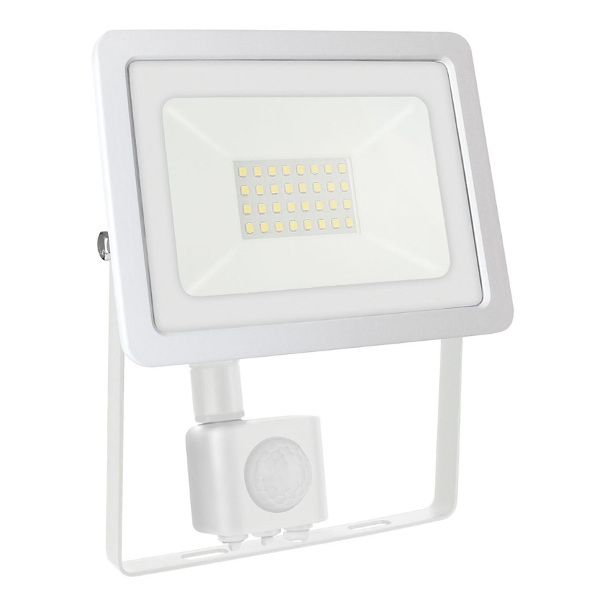 LED-ulkovalonheitin anturilla NOCTIS LUX 2 LED/30W/230V 4000K IP44 valkoinen