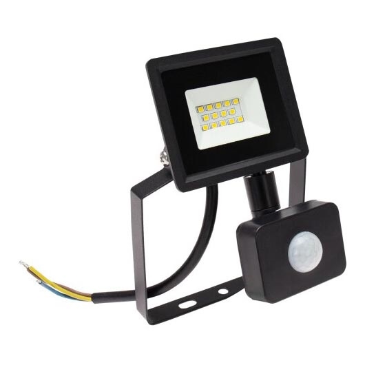 LED-ulkovalonheitin anturilla NOCTIS LUX 3 LED/10W/230V 4000K IP44 musta