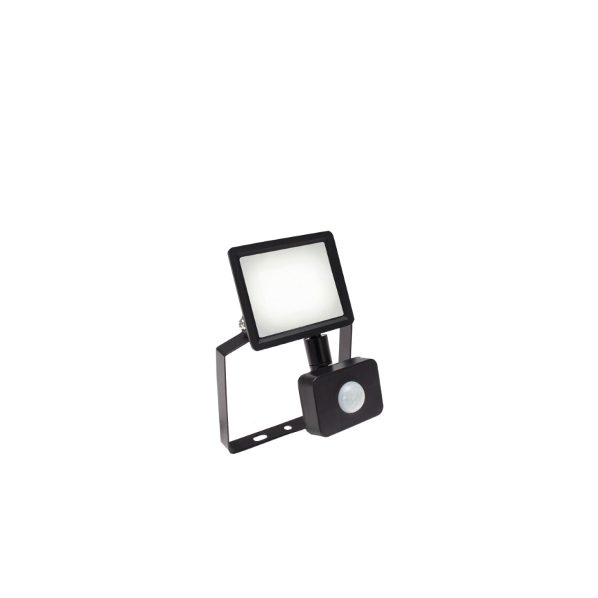 LED-ulkovalonheitin anturilla NOCTIS LUX 3 LED/10W/230V 4000K IP44 musta