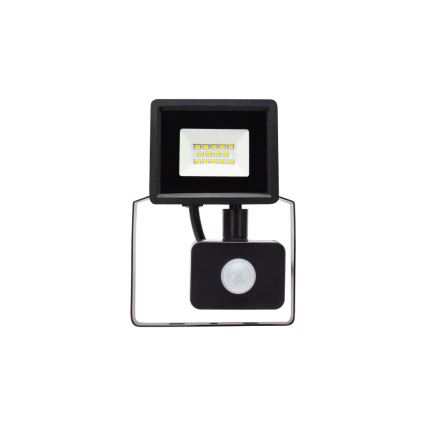 LED-ulkovalonheitin anturilla NOCTIS LUX 3 LED/10W/230V 4000K IP44 musta