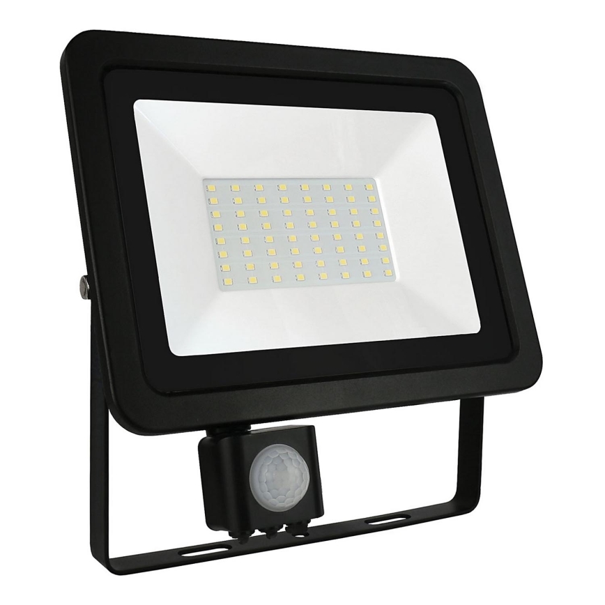 LED-ulkovalonheitin anturilla NOCTIS LUX 3 LED/50W/230V 3000K IP44 musta