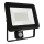 LED-ulkovalonheitin anturilla NOCTIS LUX 3 LED/50W/230V 3000K IP44 musta