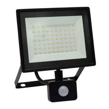 LED ulkovalonheitin anturilla NOCTIS LUX 3 LED/50W/230V 4000K IP44 musta
