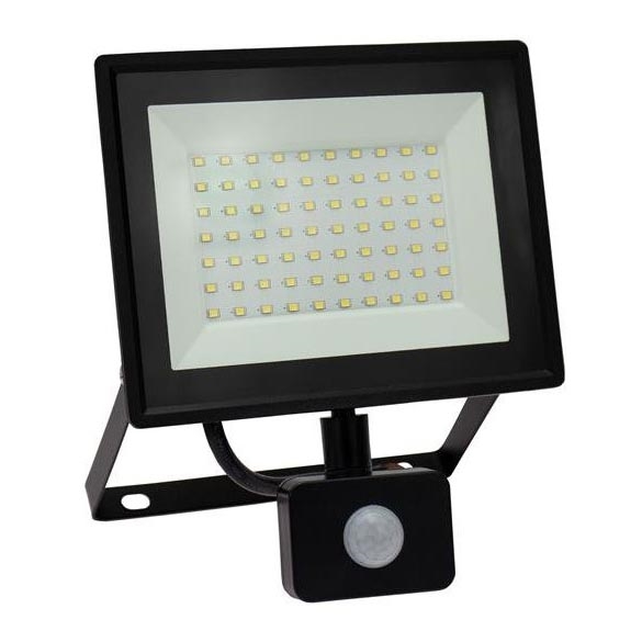 LED ulkovalonheitin anturilla NOCTIS LUX 3 LED/50W/230V 4000K IP44 musta