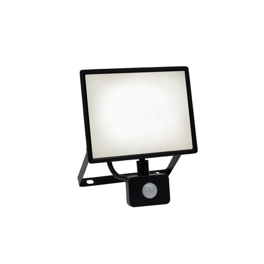 LED ulkovalonheitin anturilla NOCTIS LUX 3 LED/50W/230V 4000K IP44 musta