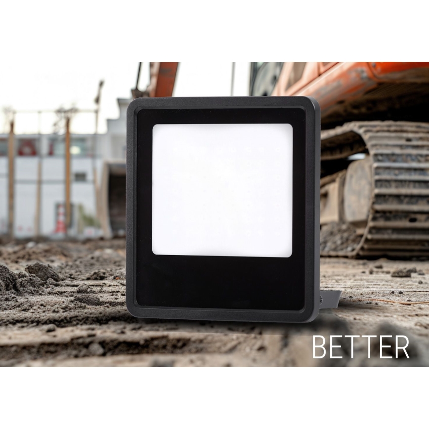 LED-ulkovalonheitin LED/100W/230V 4000K IP65 musta