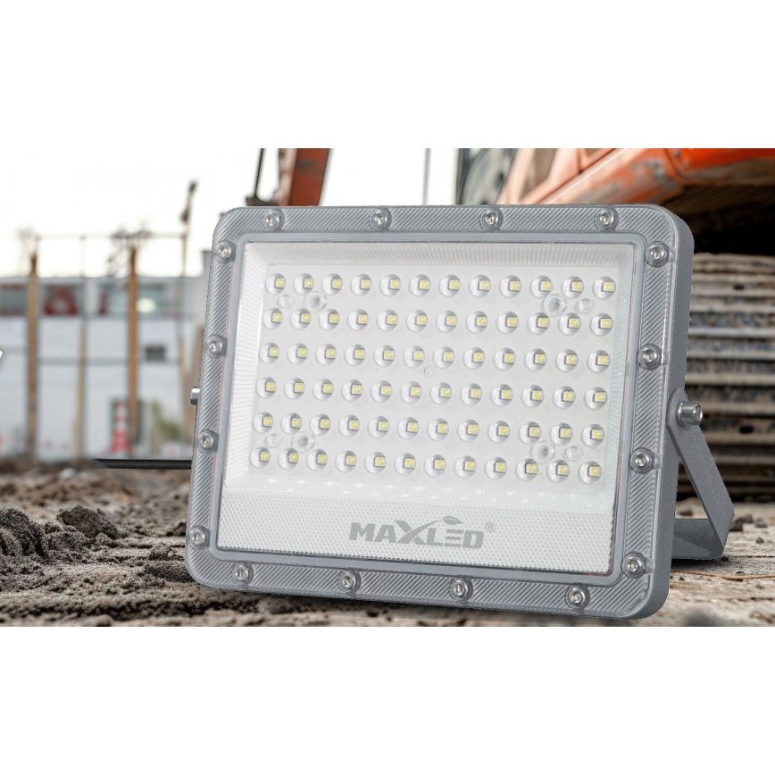 LED-ulkovalonheitin LED/100W/230V 5000K IP65 harmaa