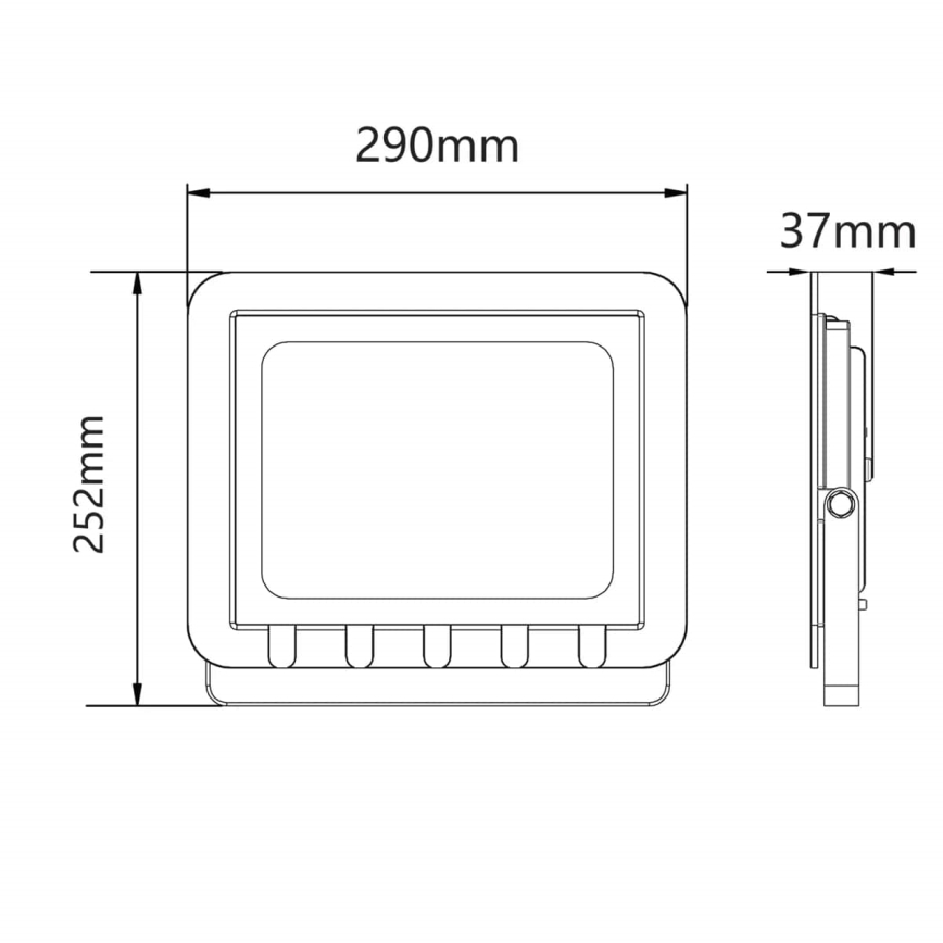 LED-ulkovalonheitin LED/100W/230V 6500K IP65