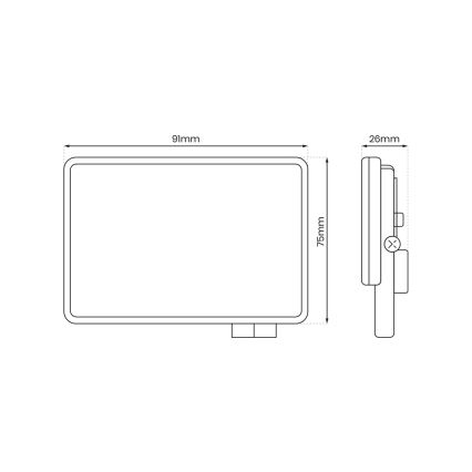 LED-ulkovalonheitin LED/10W/230V 5000K IP65