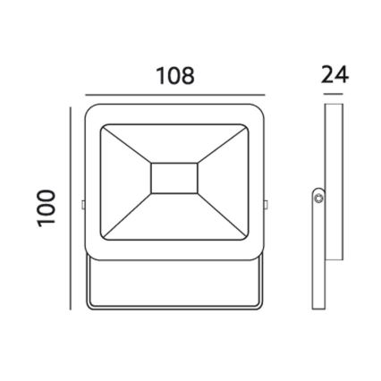 LED-ulkovalonheitin LED/10W/230V 6000K IP65