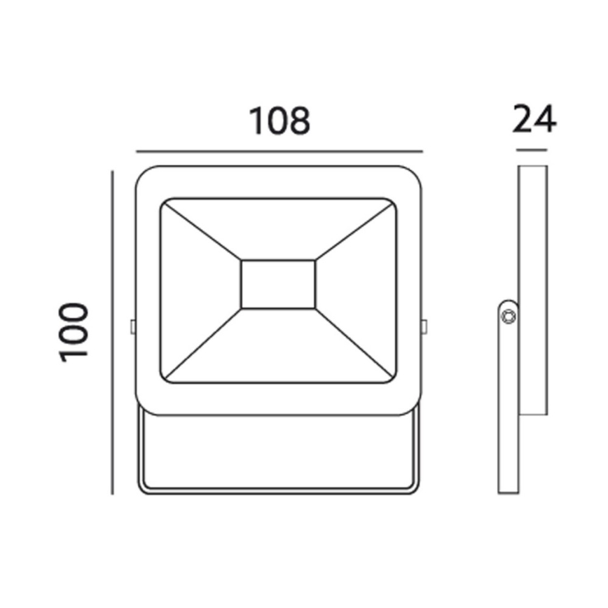 LED-ulkovalonheitin LED/10W/230V 6000K IP65