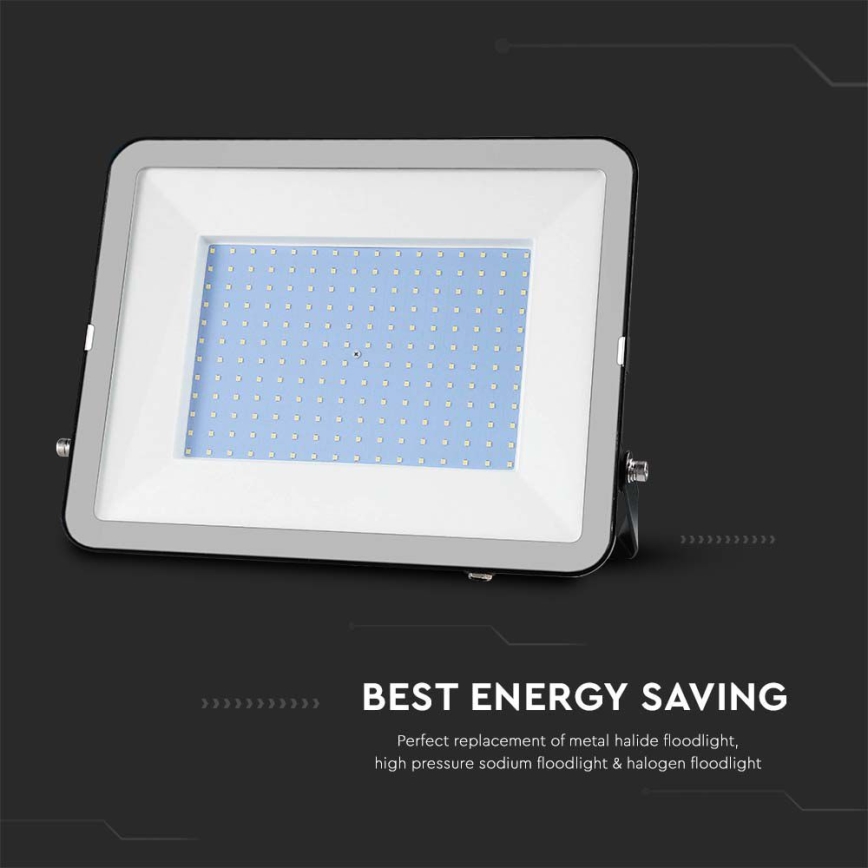 LED-ulkovalonheitin SAMSUNG CHIP LED/200W/230V 4000K IP65 musta