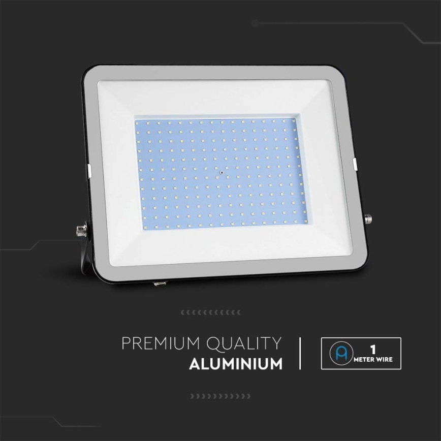LED-ulkovalonheitin SAMSUNG CHIP LED/200W/230V 4000K IP65 musta