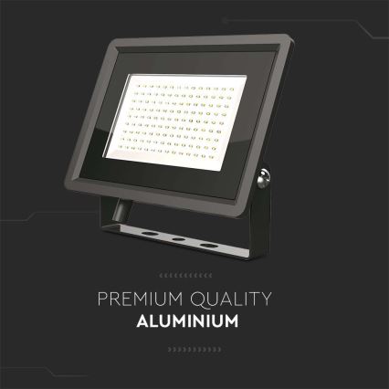 LED-ulkovalonheitin LED/200W/230V 6500K IP65 musta