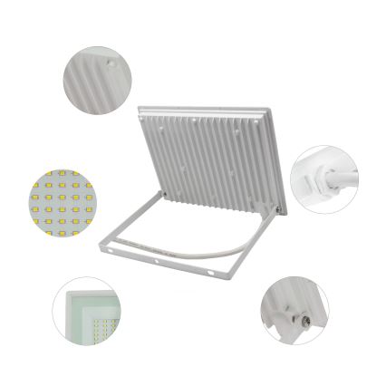 LED-ulkovalonheitin NOCTIS LUX 3 LED/100W/230V 4000K IP65 valkoinen