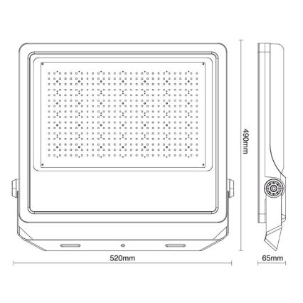 LED-ulkovalonheitin PROFI PLUS LED/400W/230V 5000K IP66