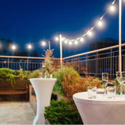 LED Ulkoketju STRING 10m 20xLED/0,5W/24/230V 3000K IP44