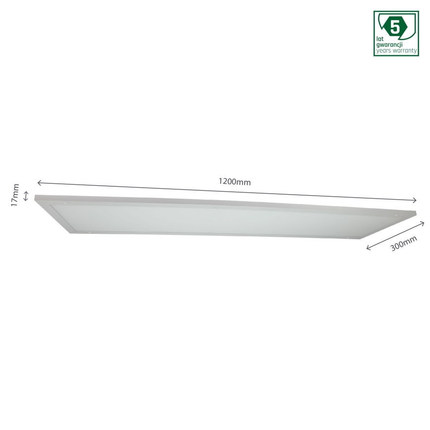 LED Upotettava paneeli ALGINE DUO 2in1 LED/30W/230V 120x30 cm