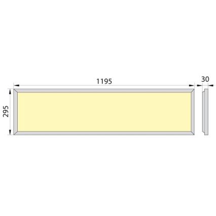 LED Upotettava paneeli OREGA PLUS 120 LED/40W/230V 4000K IP40
