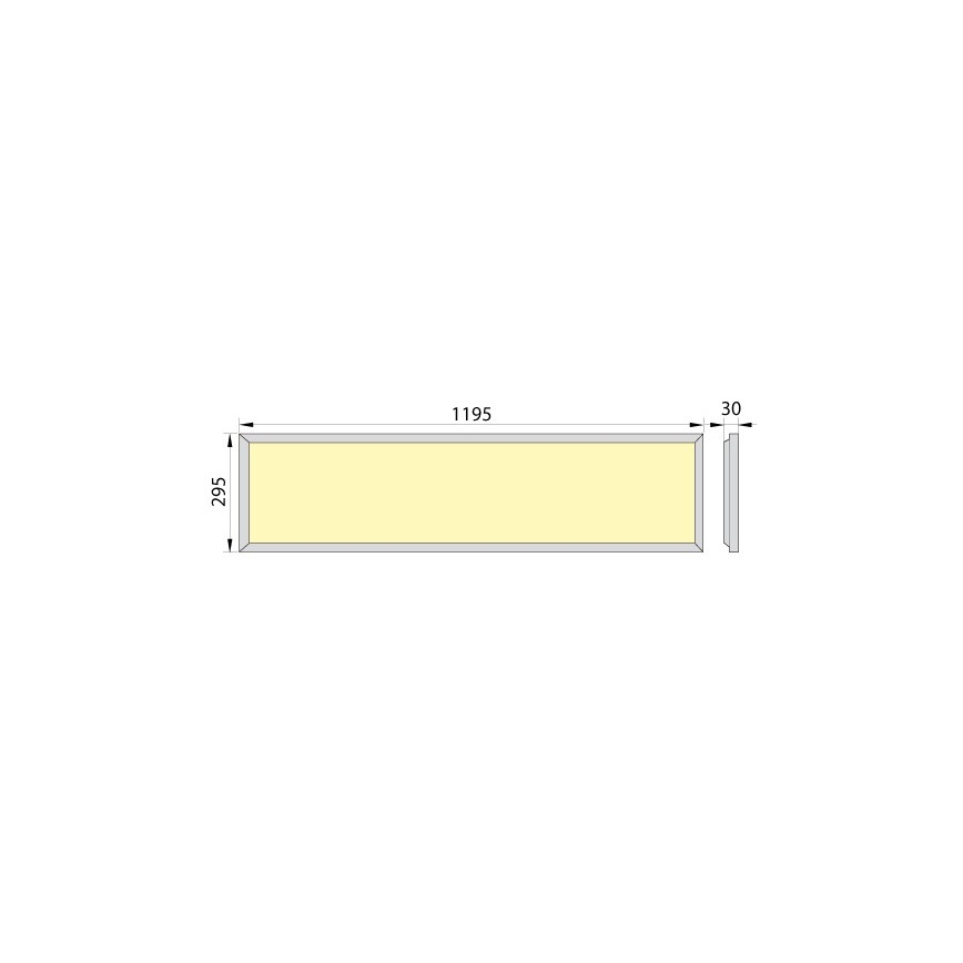 LED Upotettava paneeli OREGA PLUS 120 LED/40W/230V 4000K IP40