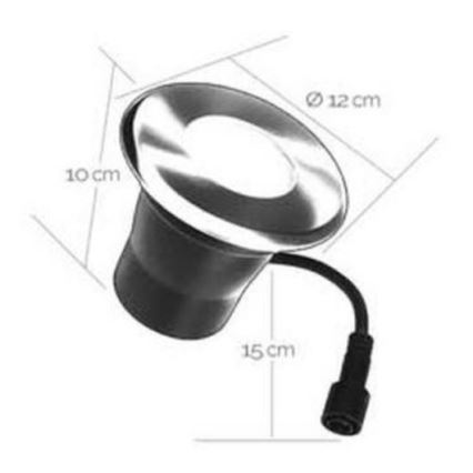 LED upotettava ulkovalo EASY CONNECT 1xGU10/4W/230V 3000K IP65 pyöreä