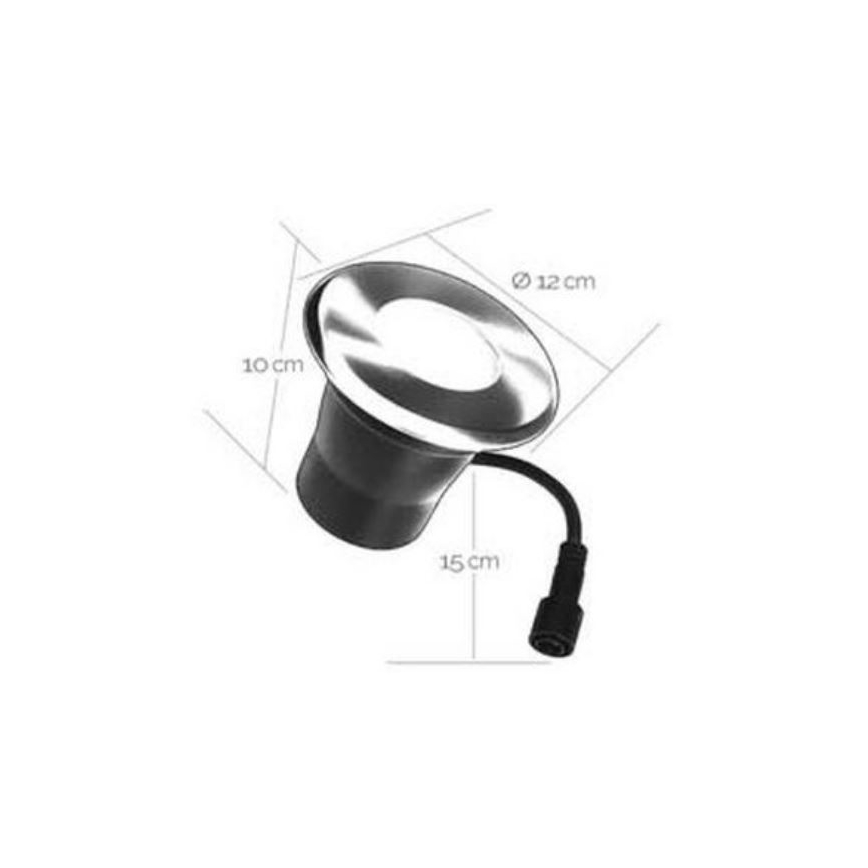 LED upotettava ulkovalo EASY CONNECT 1xGU10/4W/230V 3000K IP65 pyöreä