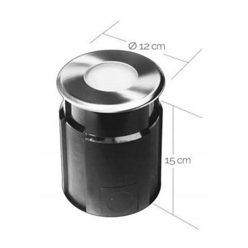 LED upotettava ulkovalo EASY CONNECT 1xGU10/4W/230V 3000K IP65 pyöreä