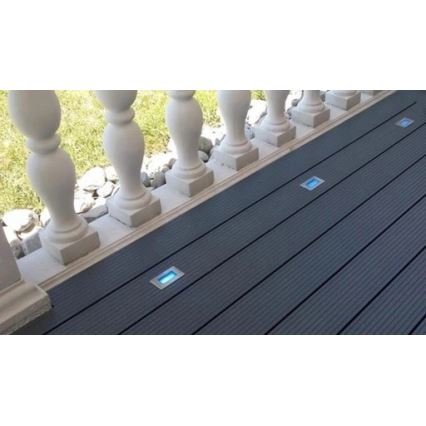 LED upotettava ulkovalo EASY CONNECT LED/2W/230V sininen IP67 suorakulmainen