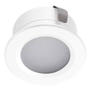 LED upotettava ulkovalo IMBER LED/1W/12V 3000K halkaisija 3 cm 40 lm IP65 valkoinen