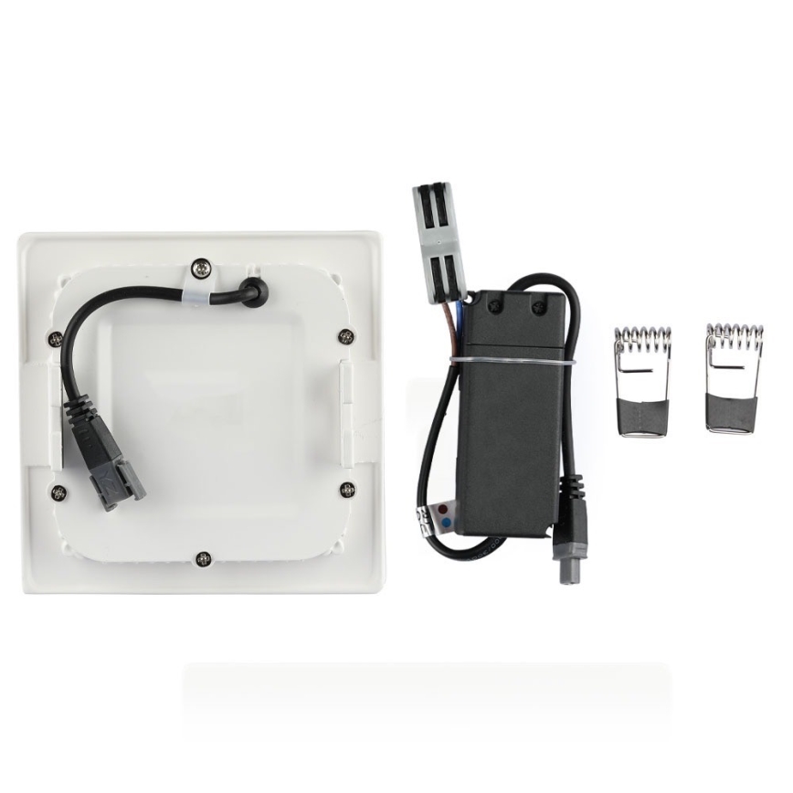 LED Upotettava valaisin SAMSUNG CHIP LED / 12W / 230V 6400K neliö