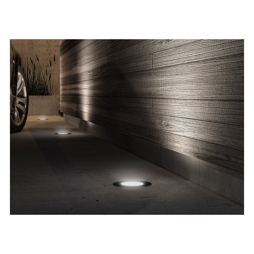 LED-upotettava valaisin ulkokäyttöön ROAD LED / 0,5W / 230V IP67 6000K