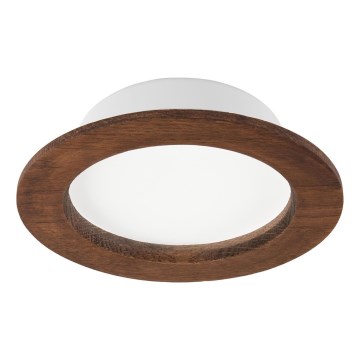 LED Upotettava valaisin WOODY SPOT LED/12,5W/230V 4000K kirsikka Ø 16 cm